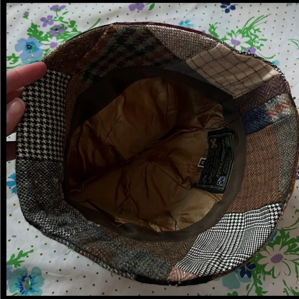Hanna Hats of Donegal Wool Patchwork Cloche Bucket - M